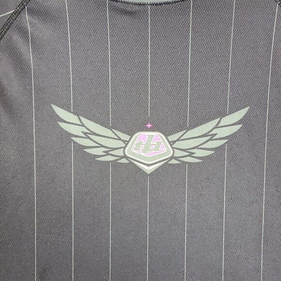 Troy Lee Designs Shirt Girls Large Gray Black Motocross Cycling Jersey - Picture 2 of 8